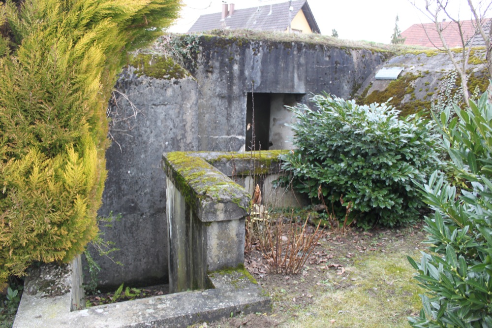Ligne Maginot - DALHUNDEN EST - (PC de Sous-Quartier) - Entrée nord de l'alvéole de l'abri - Les Gardiens du Rhin