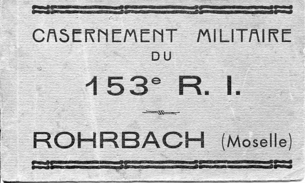 Ligne Maginot - ROHRBACH - (Camp de sureté) -  - Inconnu