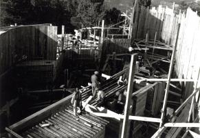 Ligne Maginot - ROQUEBRUNE - CORNILLAT - (Ouvrage d'artillerie) - Construction du bloc 3
Mise en place des coffrages et des ferraillages