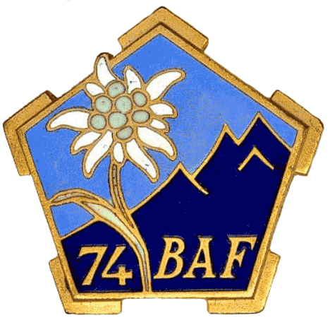 Ligne Maginot - GUILLAUMES (QUARTIER HAUT VAR - 74° BAF) - (PC de Quartier) - L'insigne du 74° BAF - Inconnu