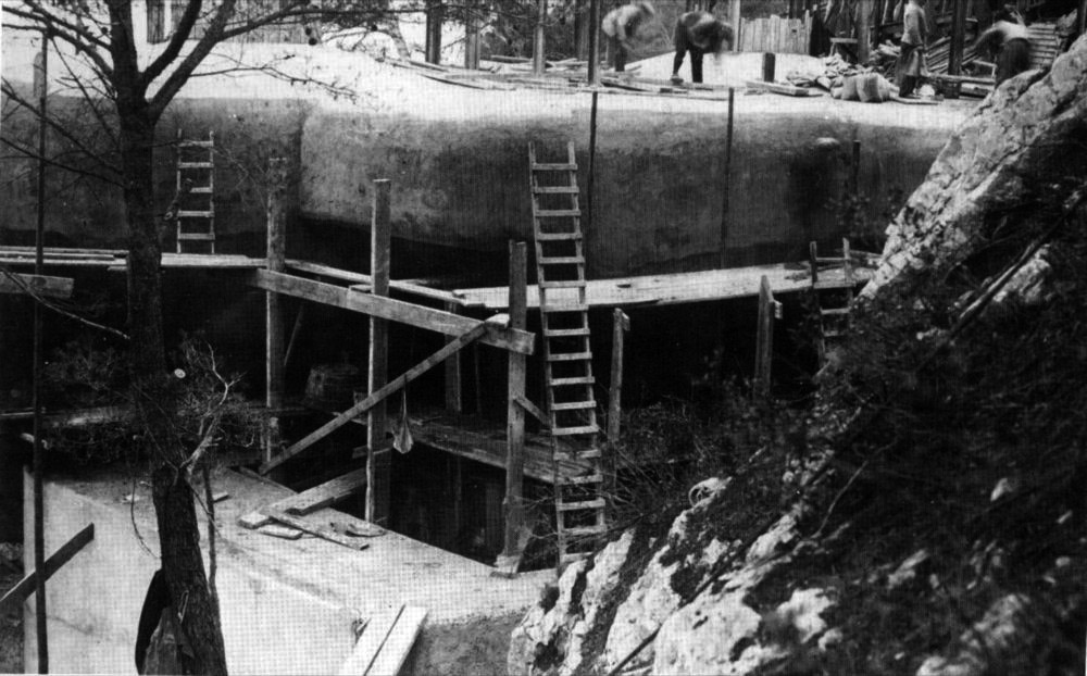 Ligne Maginot - CAP MARTIN - (Ouvrage d'artillerie) - Construction du bloc 3 - Inconnu