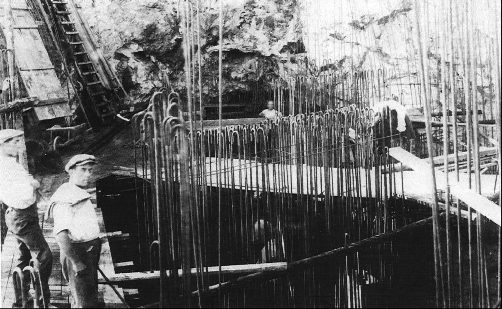 Ligne Maginot - CAP MARTIN - (Ouvrage d'artillerie) - Construction de l'ouvrage - Inconnu