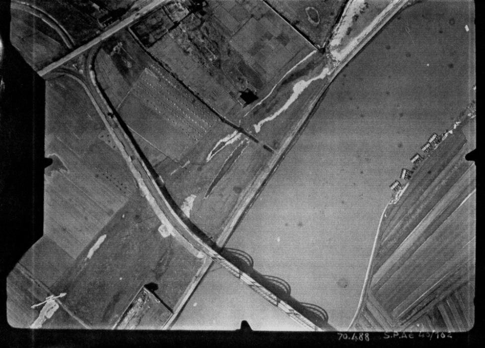 Ligne Maginot - Pont de Lampen Nord - PONT DE LAMPEN NORD
Vue aérienne années 1950 - Inconnu