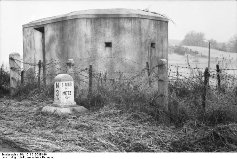Ligne Maginot - CAFE de la FORET - (Blockhaus pour arme infanterie) - Vue prise en nov-dec 1940 - Inconnu