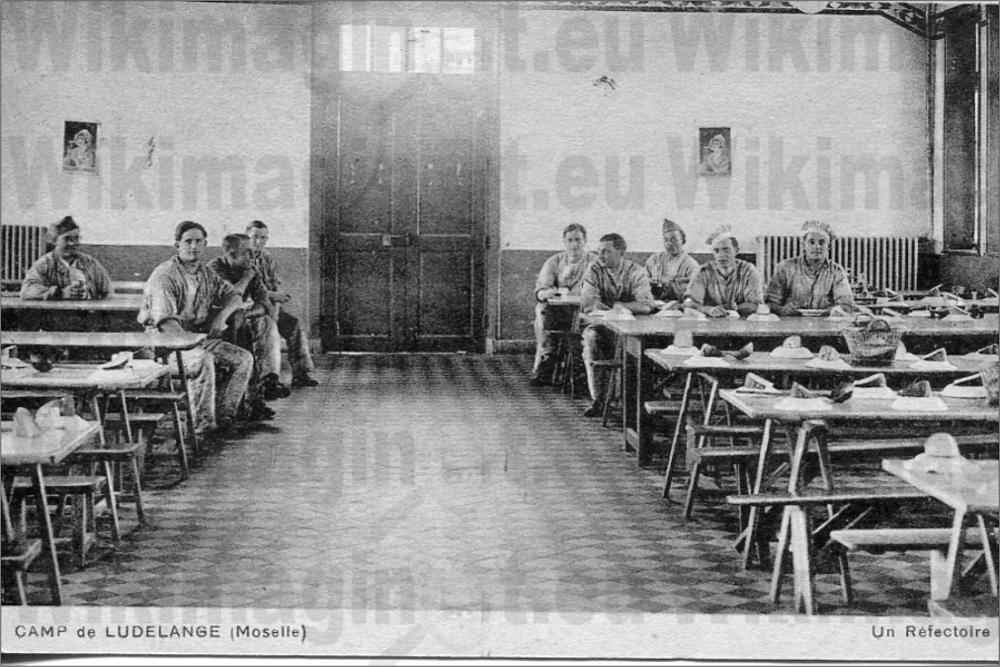 Ligne Maginot - LUDELANGE - (Camp de sureté) - Le réfectoire du camp - Cartes postales Lirot