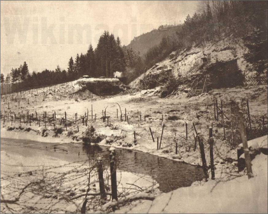 Ligne Maginot - ROTHENBOURG - (Casemate d'infanterie - Double) - Vue générale de la casemate en 1939-40 - Inconnu