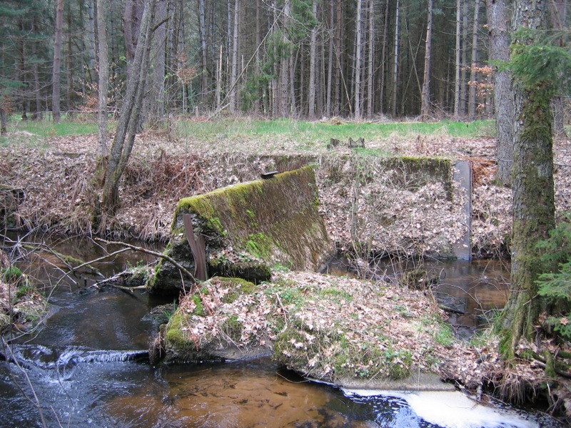 Ligne Maginot - WOLFSREDGEN ( FOSSE ANTICHARS ) - En relatif bon état, seul la berge droite est effondrée contournant ainsi le seuil de nos jours - Antoine SCHOEN