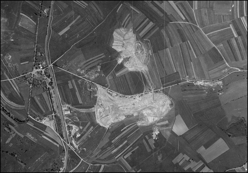 Ligne Maginot - ROHRBACH - FORT CASSO - (Ouvrage d'infanterie) - L'ouvrage de Rohrbach en chantier
Photo aérienne de l'ouvrage ( 1938 ) - IGN - Géoportail 1938