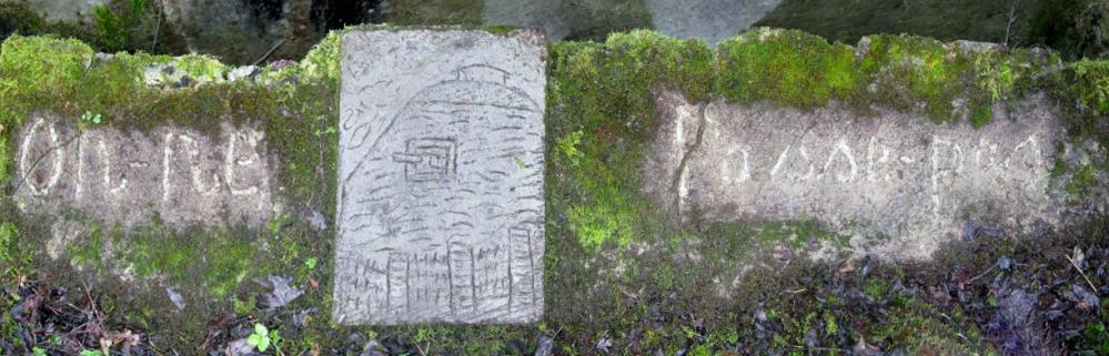 Ligne Maginot - OLFERDINGER 6 - (Blockhaus pour arme infanterie) - Cartouche
Gravé dans le mur du fossé à douilles - Christian LENHARD