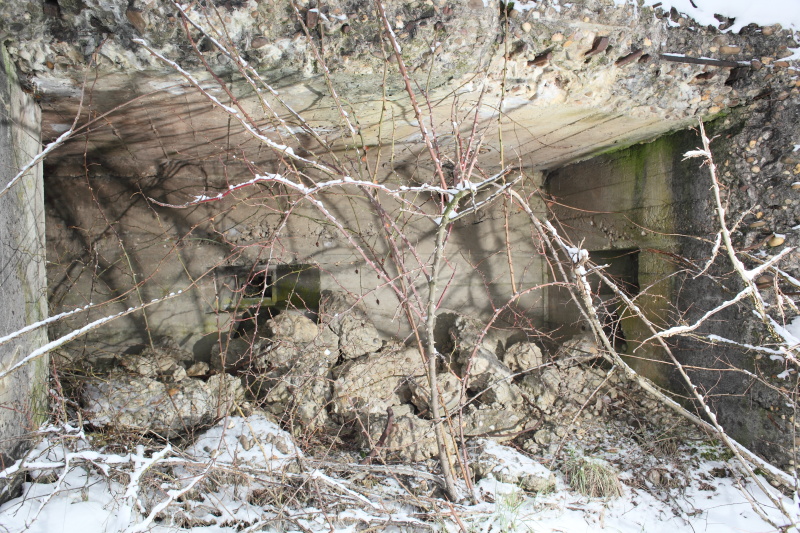 Ligne Maginot - CB295 - OBERRULEN - (Blockhaus pour canon) - Une chambre de tir constituée de trois créneaux pour fusil mitrailleur. Il en subsiste 3, un n'est pas visible sur la photo. - www.arnaultjl-photo.com