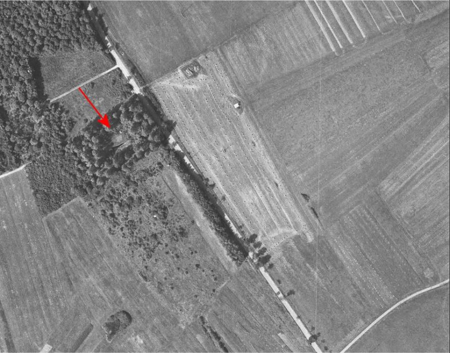 Ligne Maginot - STRESSLING - X7 - (Abri) - On distingue à droite le blockhaus Stressling 3 - IGN - Geoportail 1960
