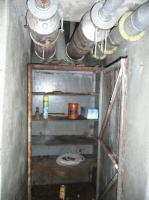 Ligne Maginot - PLATE LOMBARDE - (Ouvrage d'infanterie) - Bas du bloc cheminée
Départ des conduits d'échappement des diesels de l'usine