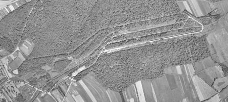 Ligne Maginot - SAINT HUBERT - DéPôT ARRIèRE - (Dépôt de Munitions) - Vue aérienne prise en 1951