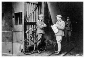 Ligne Maginot - SIMSERHOF - (Ouvrage d'artillerie) - Entrée munitions
Photo prise en 1940 lors de la prise en charge de l'ouvrage par les allemands