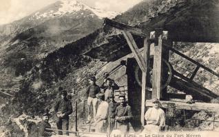 Ligne Maginot - TOURNOUX  (83° BAF - II/162° RAP) - (PC de Sous-Secteur) - Carte postale
La recette haute du téléphérique de Fort Moyen au début des années 1900