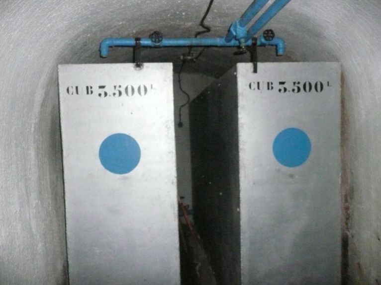Ligne Maginot - PLATE LOMBARDE - (Ouvrage d'infanterie) - Usine
Réservoirs d'eau pour le refroidissement des groupes