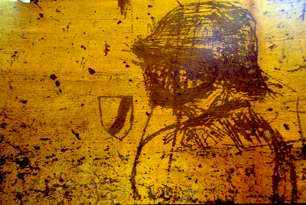 Ligne Maginot - COL DE BROUIS (CDB) - E01 - (Ouvrage d'infanterie) - Graffitis allemands dans l\'une des cloches de l\'ouvrage - LOVINY Alain