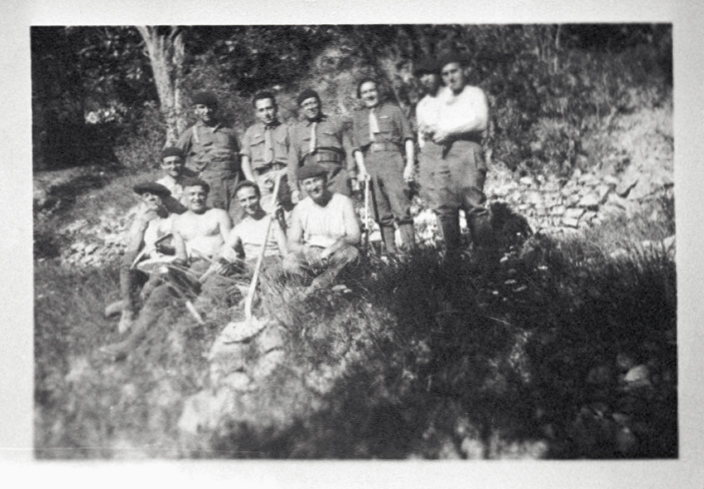 Ligne Maginot - PA DE CASTELLAR 5 - (Abri) - La troupe
Photo de M LAURENTI ayant participé à la construction des blocs puis aux combats de 1940 - LAURENTI