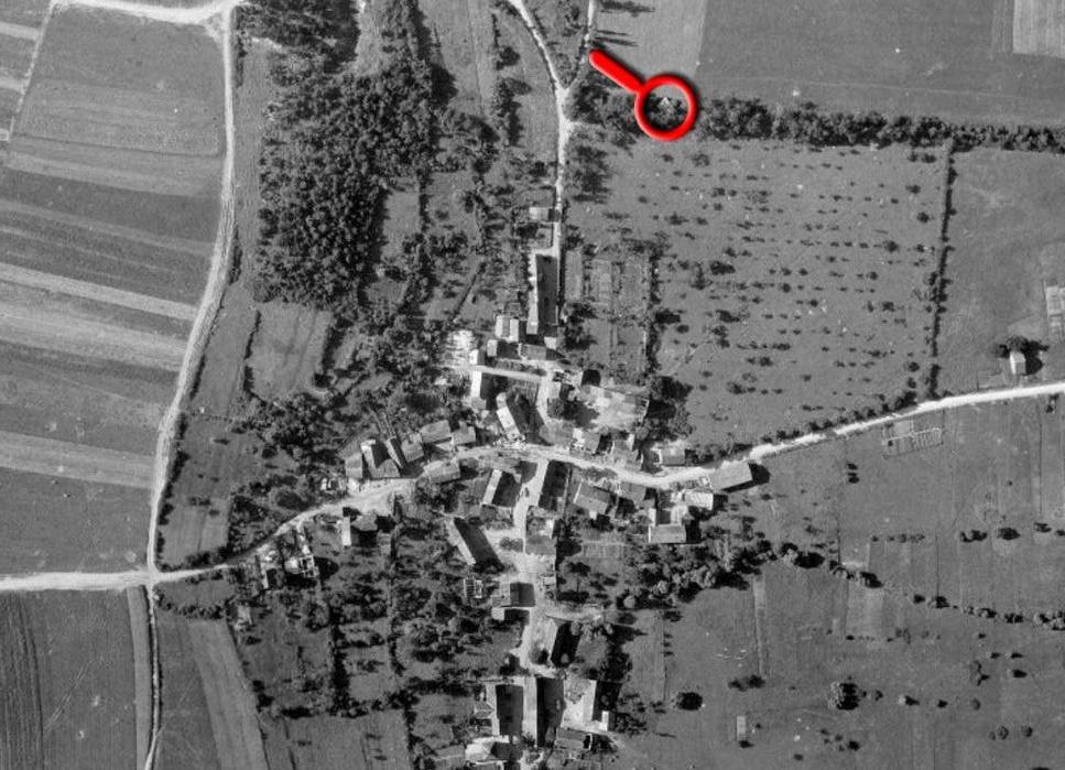 Ligne Maginot - GUISING 4 (AVANT POSTE) - (Blockhaus pour canon) -  - IGN - Géoportail 1946