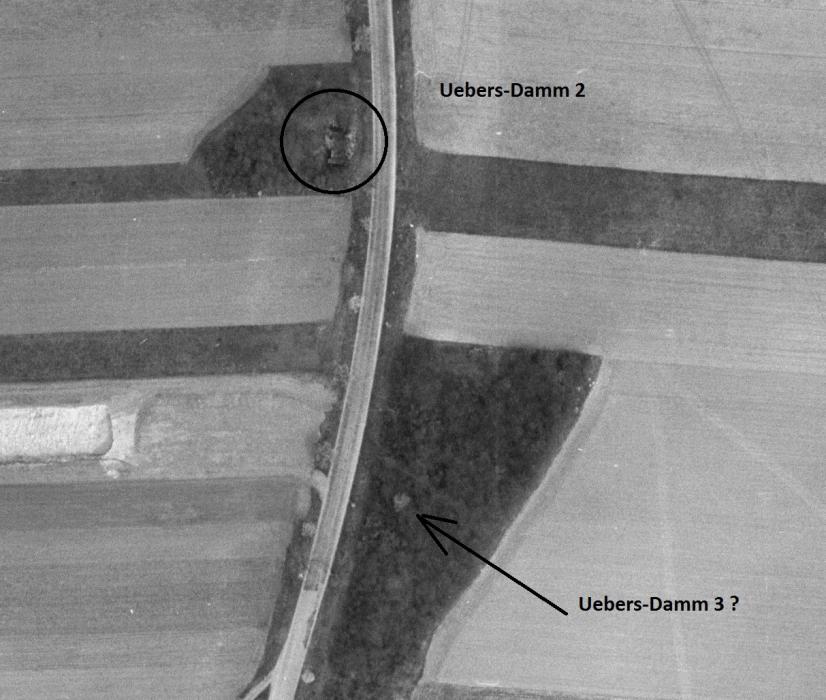 Ligne Maginot - UEBERS DAMM 2 et 3 -  - IGN - Géoportail 1960