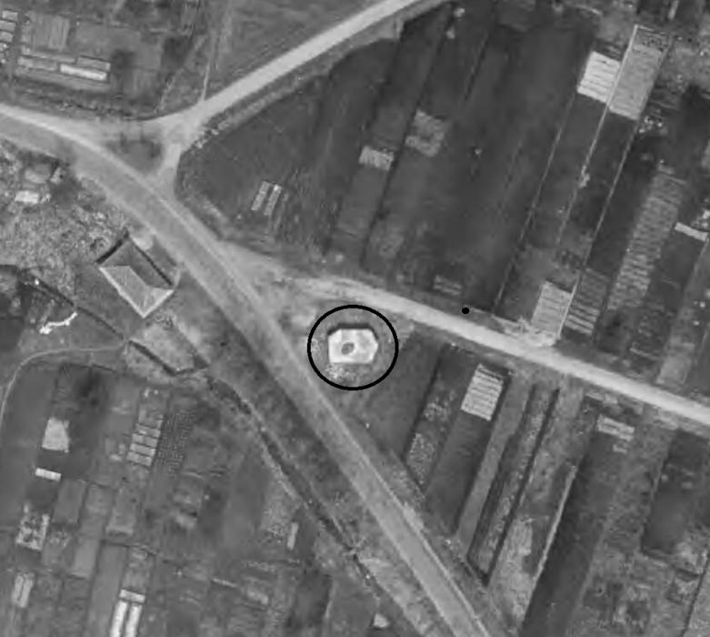 Ligne Maginot - NIEDERRIED - (Blockhaus pour canon) - Grossissement de la photo précédente. - IGN