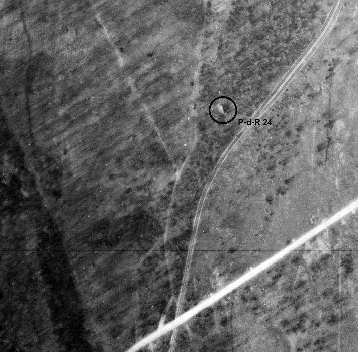 Ligne Maginot - PORT du RHIN Sud 24 - (Blockhaus pour arme infanterie) - Le blockhaus Port du Rhin Sud 24 en 1958 - IGN - Géoportail 1958