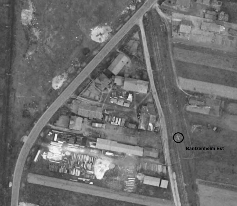 Ligne Maginot - BANTZENHEIM EST - (Blockhaus pour arme infanterie) -  - IGN - Géoportail 1960