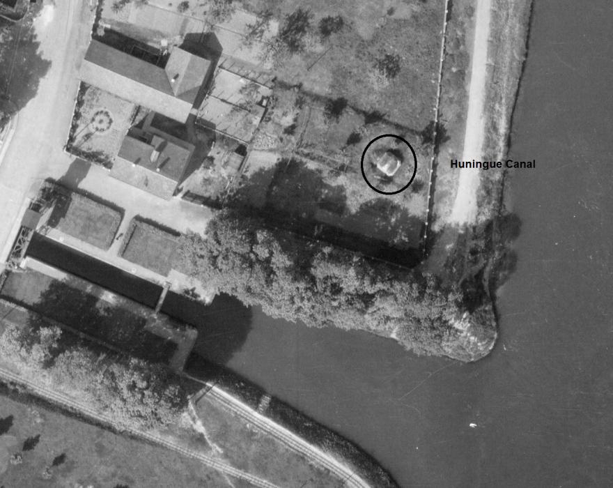 Ligne Maginot - G82 - HUNINGUE CANAL - (Blockhaus pour arme infanterie) -  - IGN - Géoportail 1947