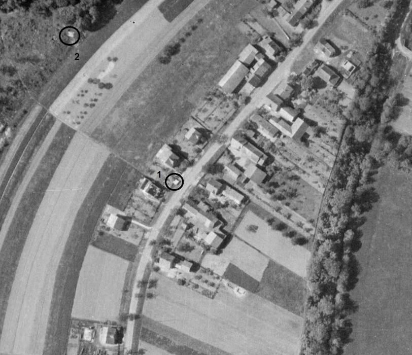 Ligne Maginot - RICHARDSHAEUSER 1 et 2 - (Blockhaus pour arme infanterie) -  - IGN - Géoportail 1947