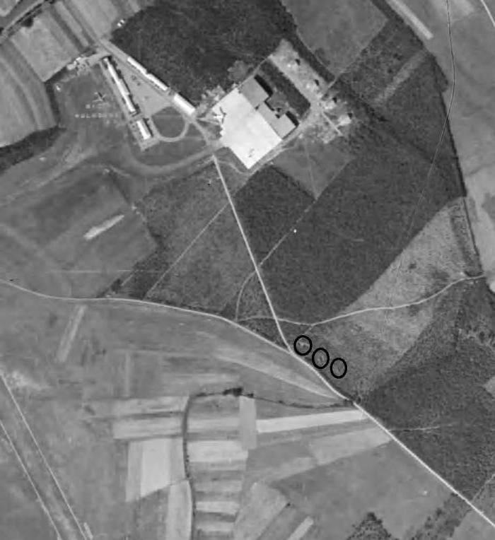 Ligne Maginot - Blockhaus HELLHOF 1 à 3 -  - IGN - Géoportail 1949