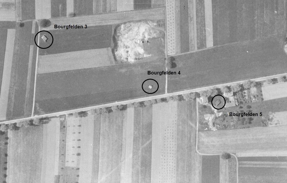 Ligne Maginot - LA VIGNETTE 1 à 3 - (Blockhaus pour arme infanterie) -  - IGN - Géoportail 1958