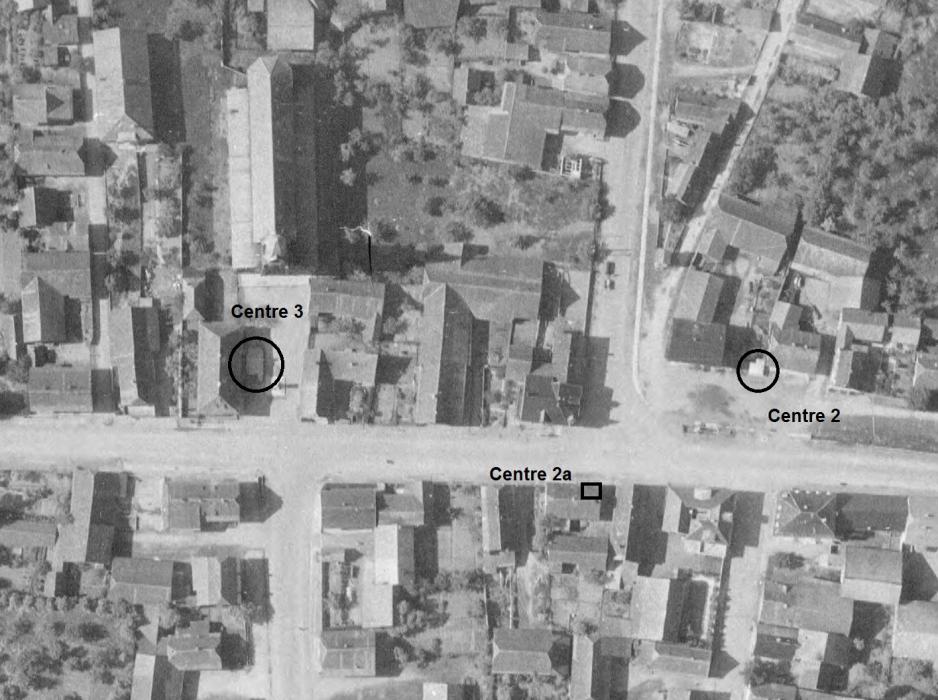 Ligne Maginot - BLOTZHEIM Centre 2, 2a, 3 - (Blockhaus pour arme infanterie) -  - IGN - Géoportail 1947