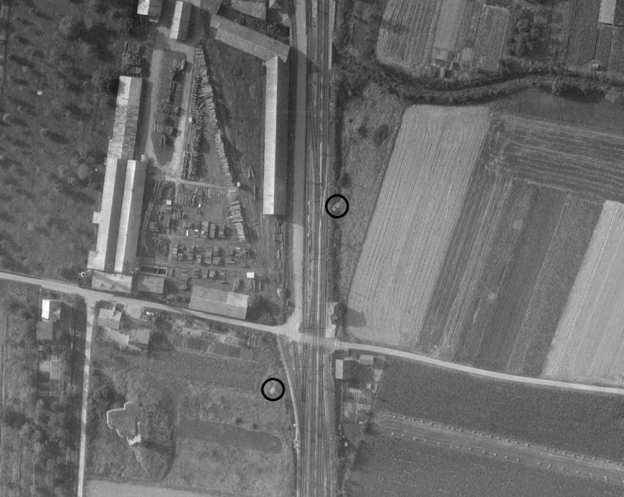Ligne Maginot - SIERENTZ GARE (Blockhaus pour canon) -  - IGN - Géoportail 1966