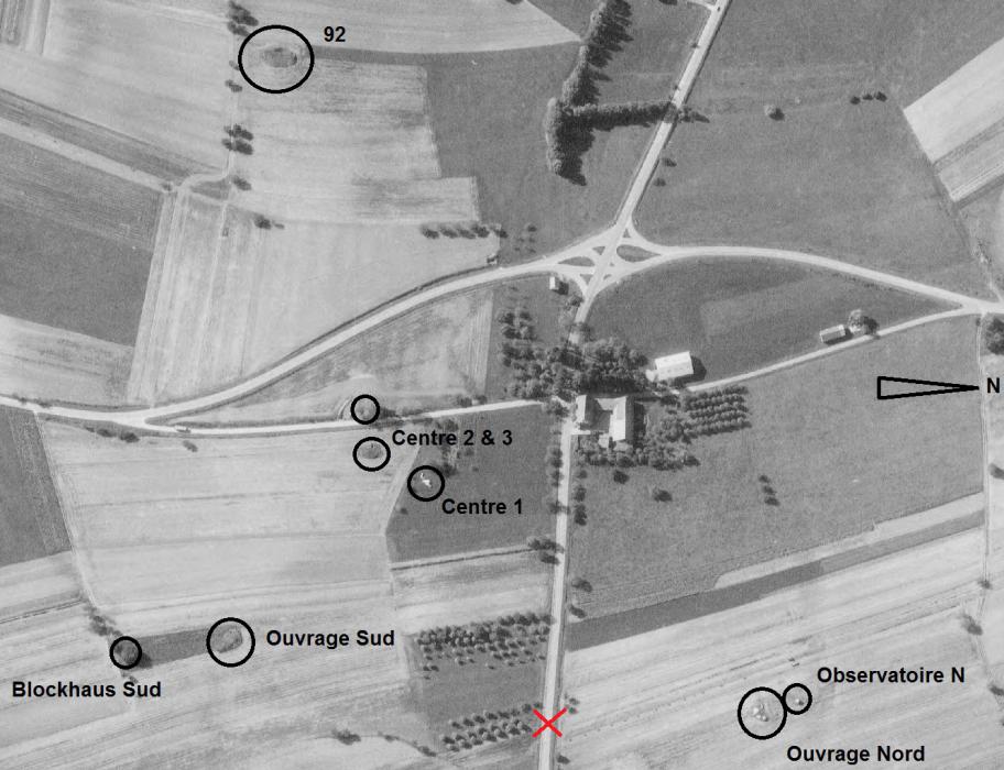Ligne Maginot - PA des TROIS MAISONS (IGN 1976) -  - IGN