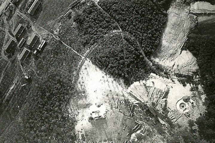 Ligne Maginot - METRICH - A17 - (Ouvrage d'artillerie) - Les blocs 8 et 11 de l'ouvrage de Métrich pendant la construction. - Inconnu