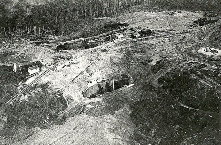 Ligne Maginot - METRICH - A17 - (Ouvrage d'artillerie) - Vue de l'ouvrage de Métrich pendant sa construction. - Inconnu