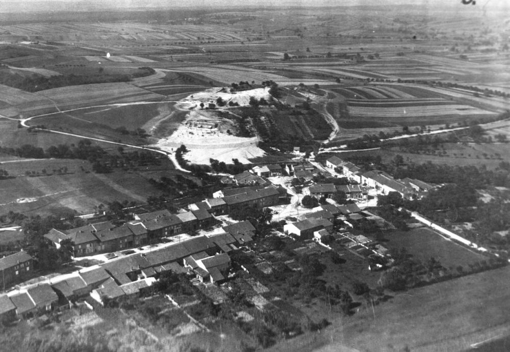 Ligne Maginot - Abri et ouvrage du Coucou - Photo aérienne de l'abri et de l'ouvrage du Coucou après construction - Inconnu