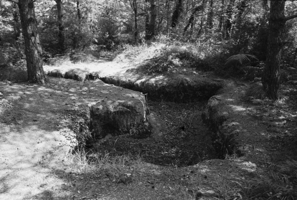 Ligne Maginot - SAINT ROCH (SHR) - (Ouvrage d'artillerie) - La position (allemande ?) sur les dessus de l'ouvrage, flanquant le tunnel du tramway qui reliait Menton à Sospel. - LOVINY Alain