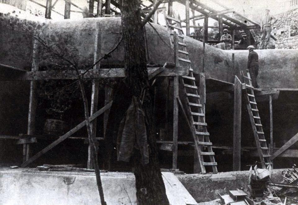 Ligne Maginot - CAP MARTIN - (Ouvrage d'artillerie) - La construction de l'ouvrage - Inconnu
