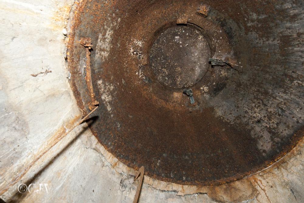 Ligne Maginot - Observatoire du Gros Bois - La cloche Digoin
Vue intérieure 