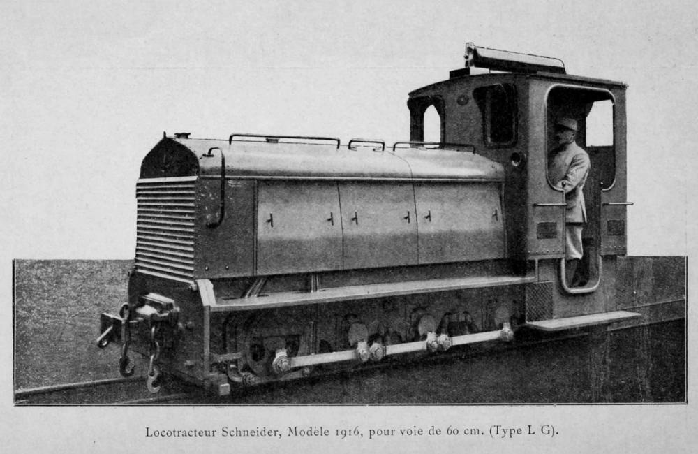 Ligne Maginot - Locotracteur SCHNEIDER type LG - Cliché extrait de la notice du constructeur