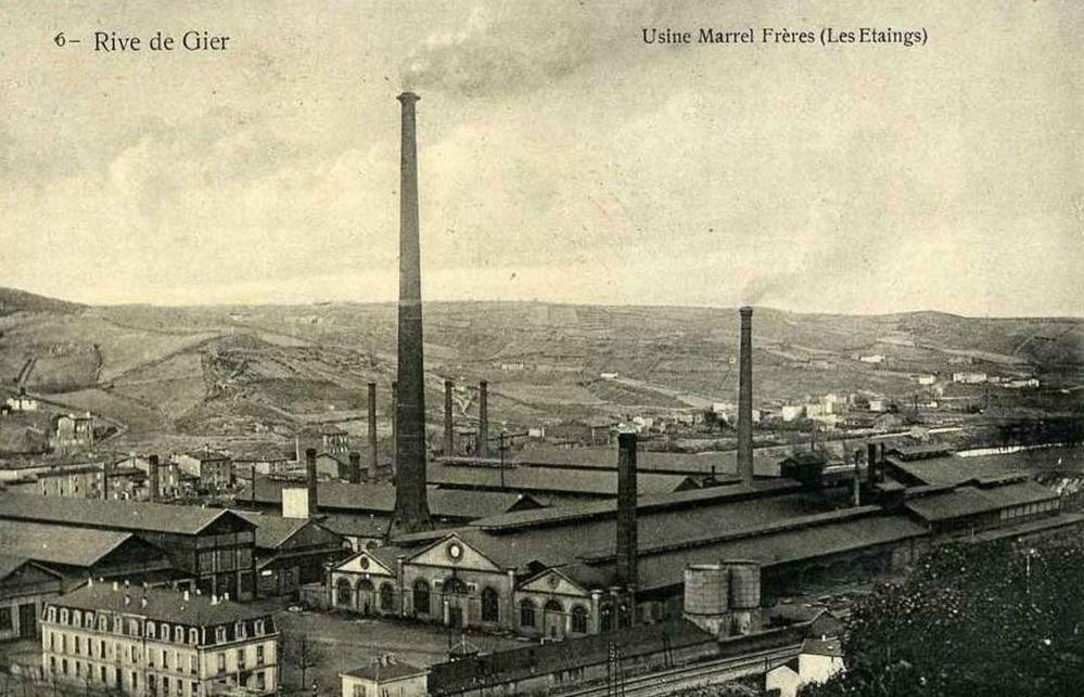 Ligne Maginot - Etablissements  Marrel frères - Carte postale
Usine des Etaings