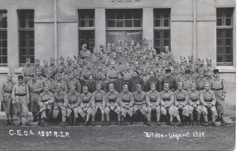 Ligne Maginot - LEGERET - (Camp de sureté) - La 4° CEO du 153° RIF stationnée dans le Camp du Légeret en 1938. - Inconnu
