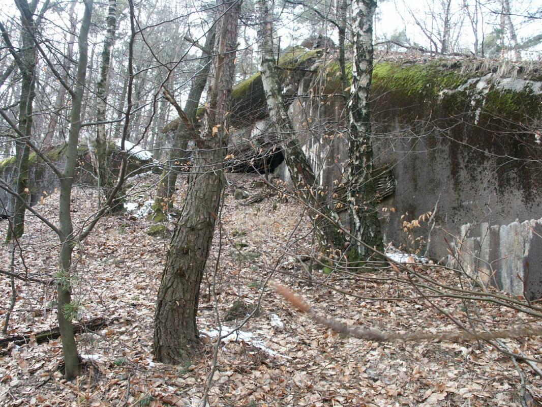 Ligne Maginot - HOCHWALD C6 ( Casemate d'infanterie ) - La chambre de tir haute couvrant le glacis du fossé antichar - GRAMI