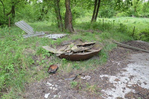 Ligne Maginot - LANGHEP NORD - C63 - (Casemate d'infanterie - Simple) - Les restes d'une fausse tourelle - Gut didier