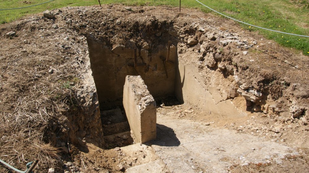 Ligne Maginot - LA SALMAGNE - (Ouvrage d'infanterie) - Endroit ayant servi  à mélanger les galets au ciment lors de la construction - Segers