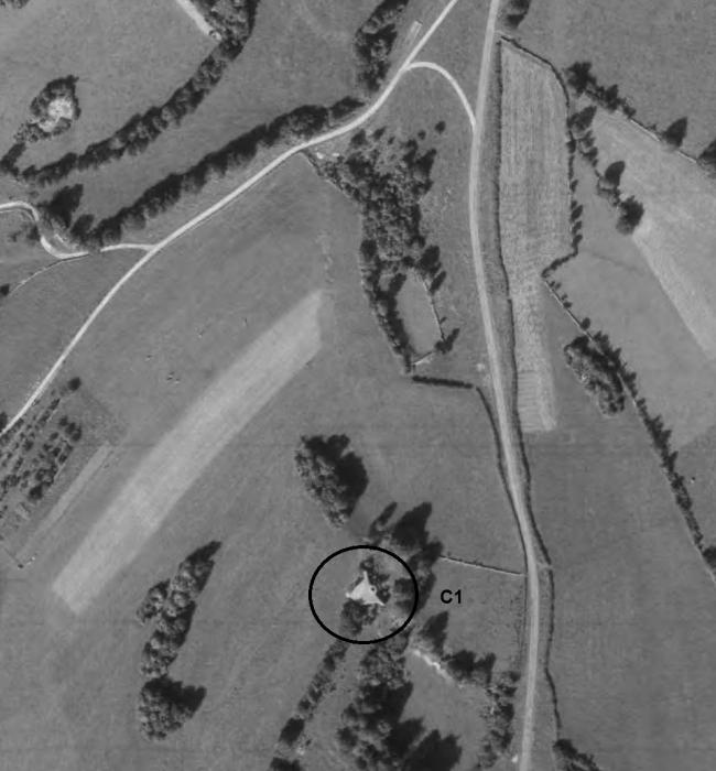 Ligne Maginot - C1 - LES ESSARTS - (Casemate d'infanterie - Double) -  - IGN - Géoportail 1968