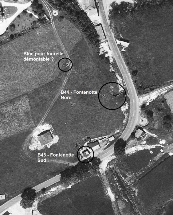 Ligne Maginot - Blockhaus FONTENOTTE Ouest -  - IGN