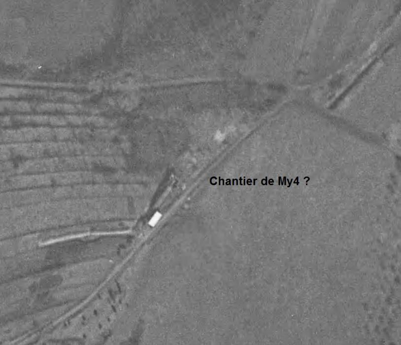 Ligne Maginot - MY4 - (Blockhaus lourd type STG / STG-FCR - Simple) -  - IGN - Géoportail 1940