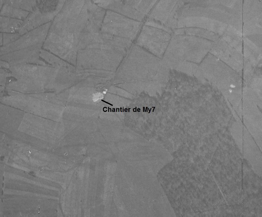 Ligne Maginot - MY7 - (Blockhaus lourd type STG / STG-FCR - Double) - Mars 1940 - IGN - Géoportail 1940
